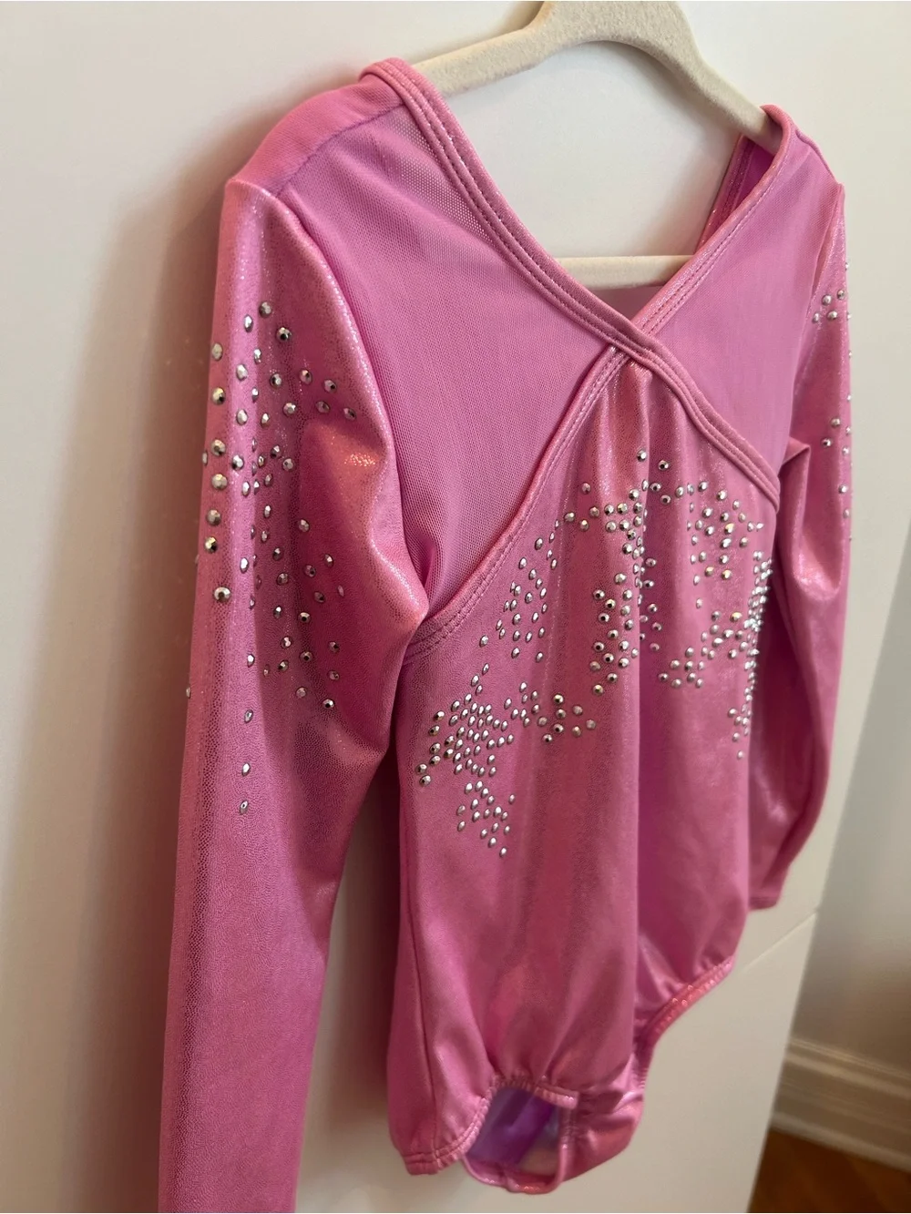 Set of 2 Pink Tie-Dye and Sparkle Dance Leotards - Size XS (4/5)